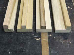 Assembled components for face of passenger side upper cabinet