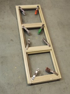 Assembled passenger side upper cabinet face