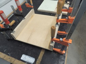 Assembled upper pantry divider