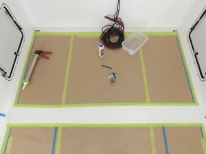 Bonded and screwed lower bed wall member to habitat floor