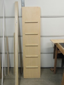 Bonded and screwed shelf ledges to pantry sides