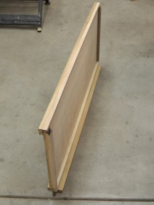 Bonded lower support rail to be headboard