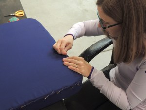 Covered foam rubber passthrough plug