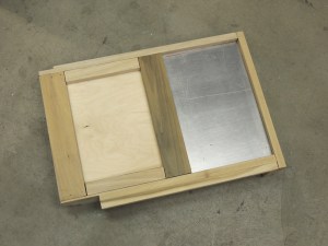 Cut aluminum for breaker switch plate