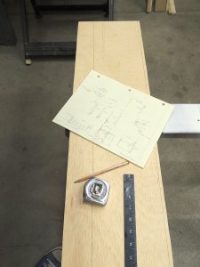 Cut plywood for bed headboard
