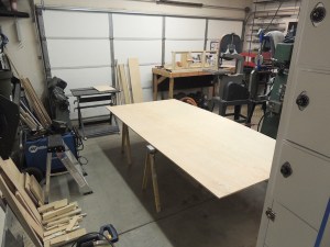 Cut plywood for bed headboard