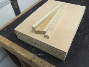 Cut shelves for pantry from 12mm plywood