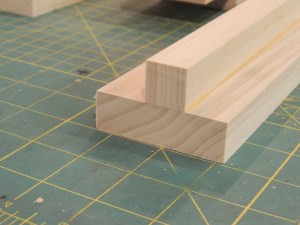 Cut wood and started assembling kitchen upper cabinets