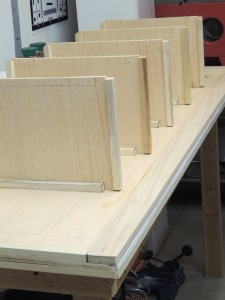 Dry assembled kitchen pantry and bathroom wall