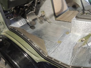 Final Installed Carpet and Rubber Floor Mat - Driver Side