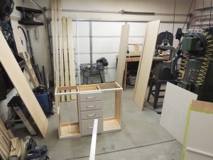 Habitat interior carpentry in progress