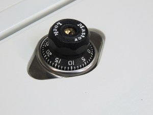 Installed locks on upper 3 pantry doors and latches on lower 3 pantry doors