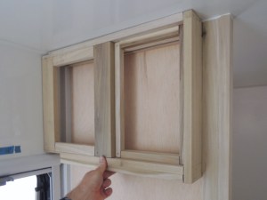 Second fit check of breaker-switch box frame in habitat