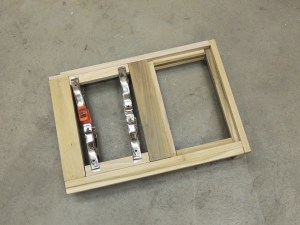 Started assembling breaker-switch box frame