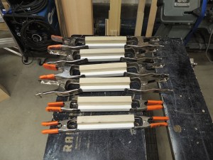 Started bonding cubby components