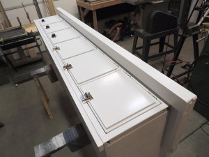 Used tape to position pantry door faces while bonding with Korapop 225