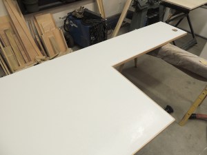 Cut entry light hole in shower area divider