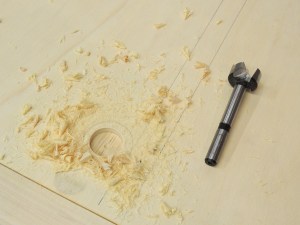 Cut hole for refrigerator power socket