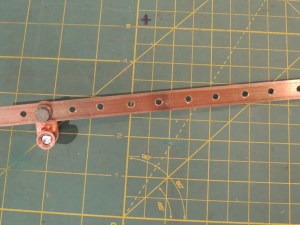 Fabricated hot bus bar for switch panel