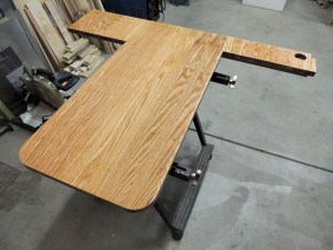 Final sanded and finish sprayed urethane on new dinette table