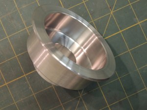 Finished machining shower valve mount