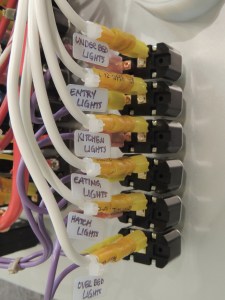 Finished switch panel assembly