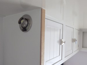 Installed LED entry light