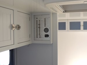 Installed breaker switch panel