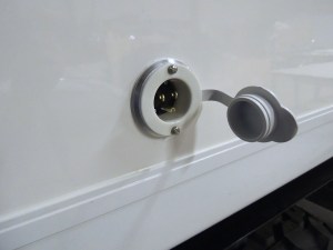 Installed ground power plug