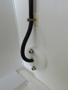 Installed ground power plug