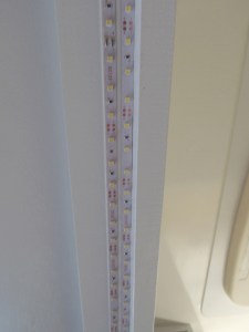 Installed kitchen LED under cabinet lights