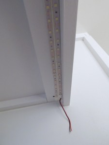 Installed passenger side LED under cabinet lights