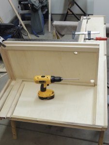 Started fabricating calorifier enclosure-refrigerator support