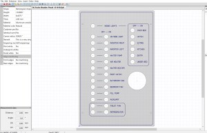 Designed and ordered switch panel from Front Panel Express