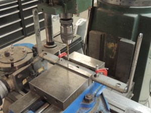 Drilled ball detent pin holes in ladder mount