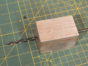 Fabricated drill guide for awning install