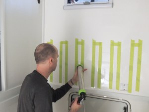 Fit checked, masked, prepped, bonded, and screwed headboard-cubby assembly