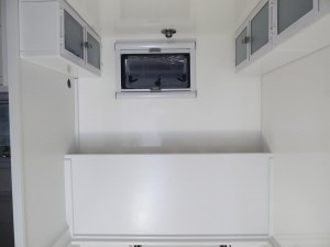 Fit checked, masked, prepped, bonded, and screwed headboard-cubby assembly