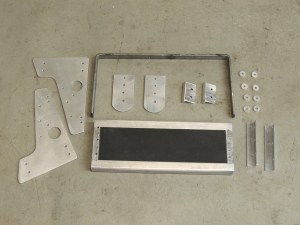 Ladder components prior to final assembly