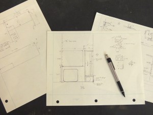 Started designing calorifier cabinet and refrigerator support