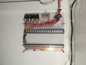 Installed distribution panel