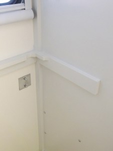 Painted aft table support