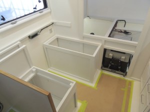 Applied second coat of pain to aft dinette bench