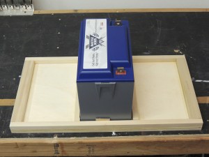 Fabricated lithium battery tray