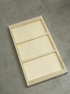 Fabricated lithium battery tray