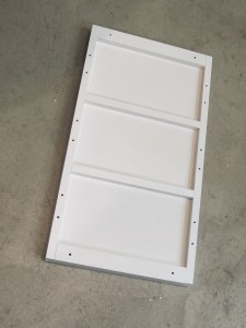 Fabricated lithium battery tray