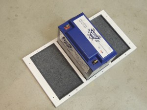 Fabricated lithium battery tray