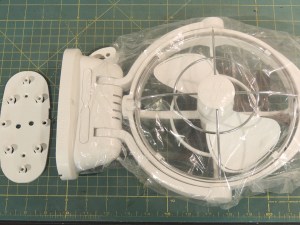 Fabricated over bed fan mount