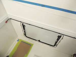 Ran wiring for small ventilation fans