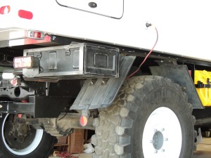 Rest fit aft under subframe storage